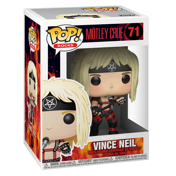 Motley Crue Collectible 2018 Handpicked Funko Pop! Rocks 4 Figure Set in  Funko Stacks Cases