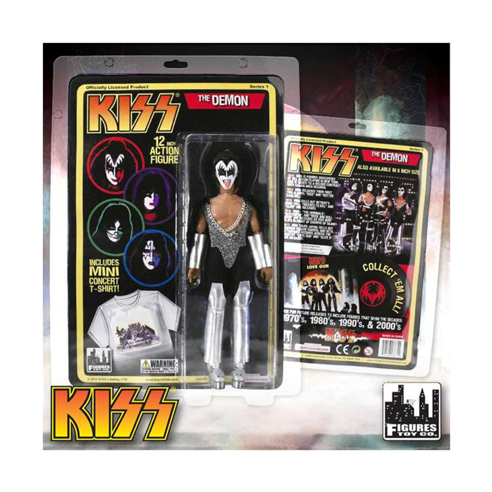 KISS Collectible 2011 Love Gun Series 1 Demon 12" Retro MEGO Style Doll