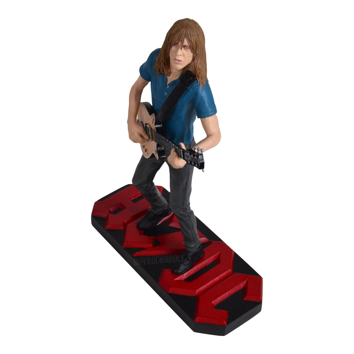 AC/DC Collectible 2006 Knucklebonz Rock Iconz Guitar Hero Malcolm Young Statue #12/3000