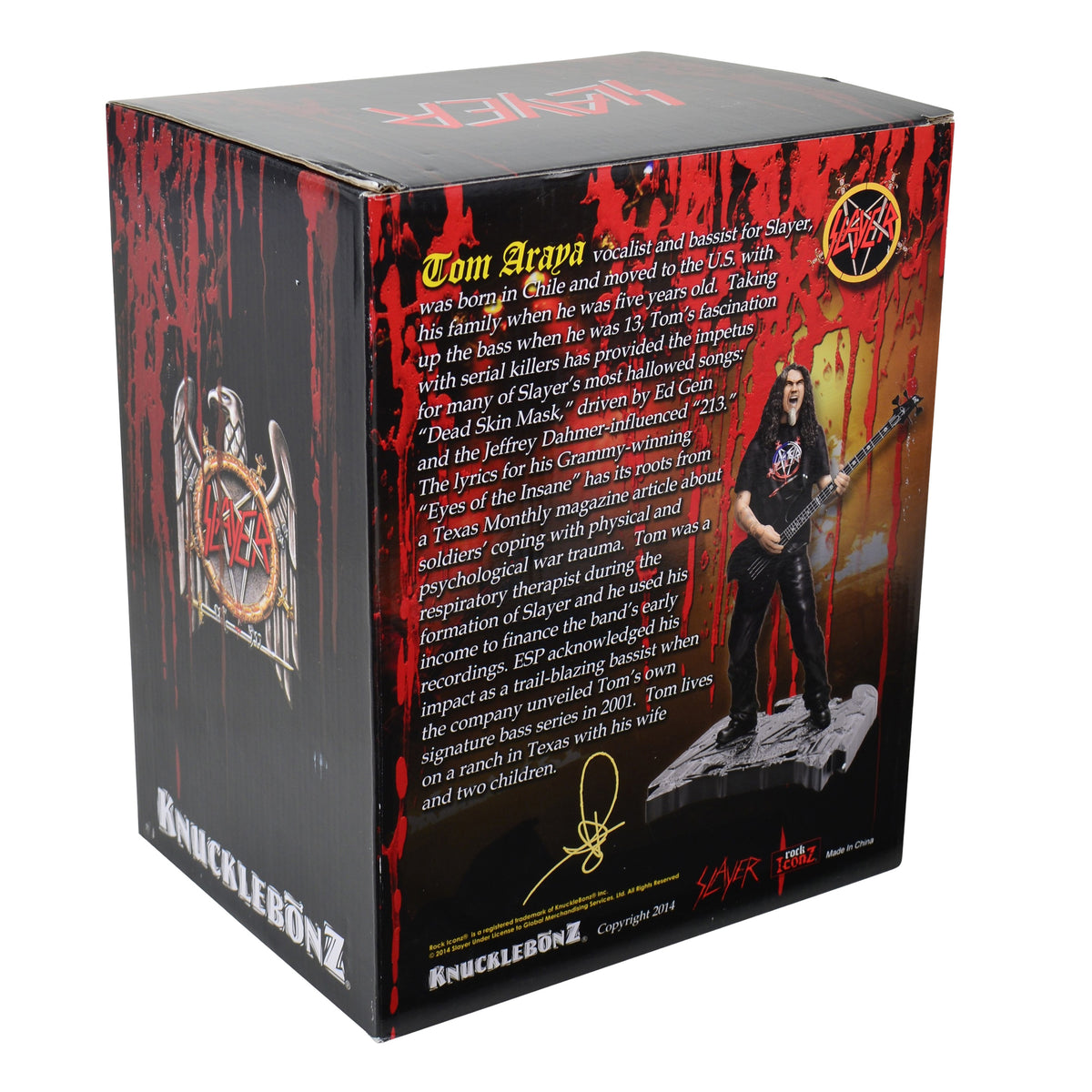 KnuckleBonz Vault: 2015 Slayer Tom Araya Rock Iconz Artist Proof Statue #1/1 SOLD!