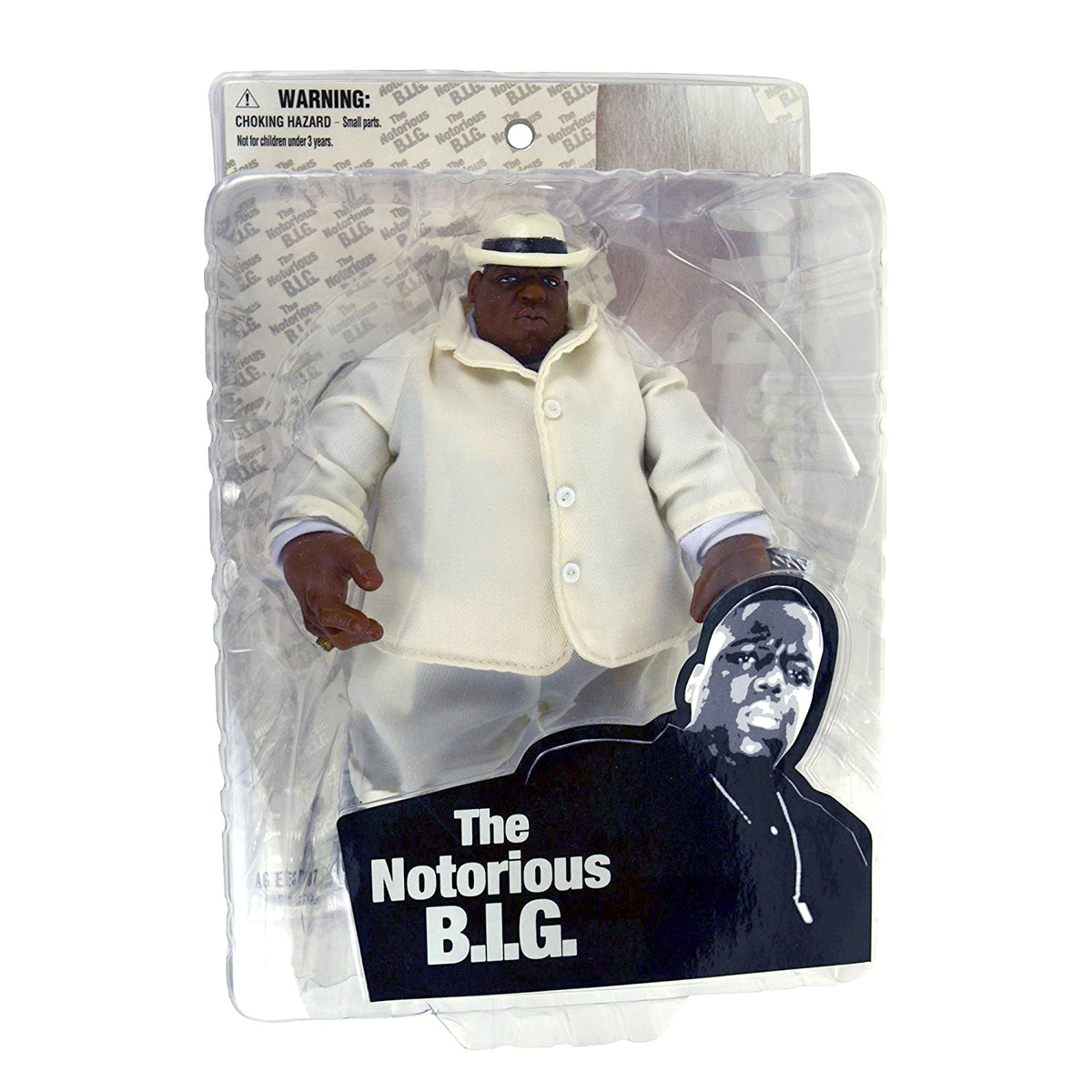 SOLD OUT! Notorious B.I.G Collectible 2006 Mezco Biggie Smalls White Suit 9" Figure