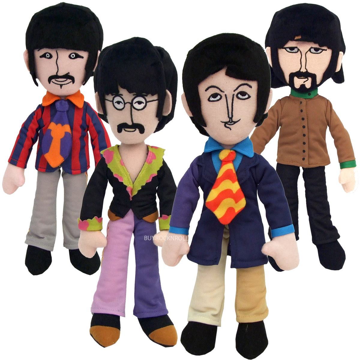 The Beatles Collectible Factory Entertainment 2020 Yellow Submarine Band Member Plush Doll Box Set