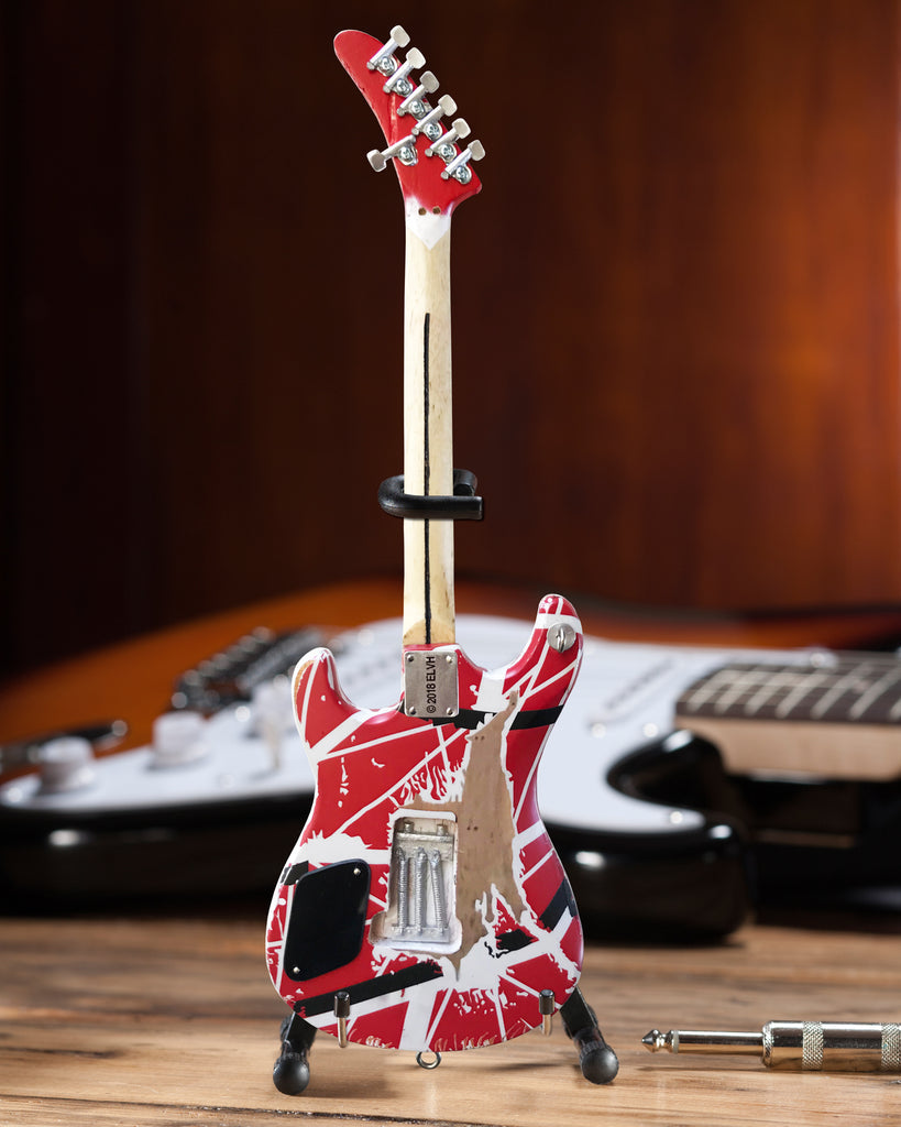 Eddie Van Halen Collectible Axe Heaven EVH 5150 Mini Guitar Replica in EVH Guitar Case