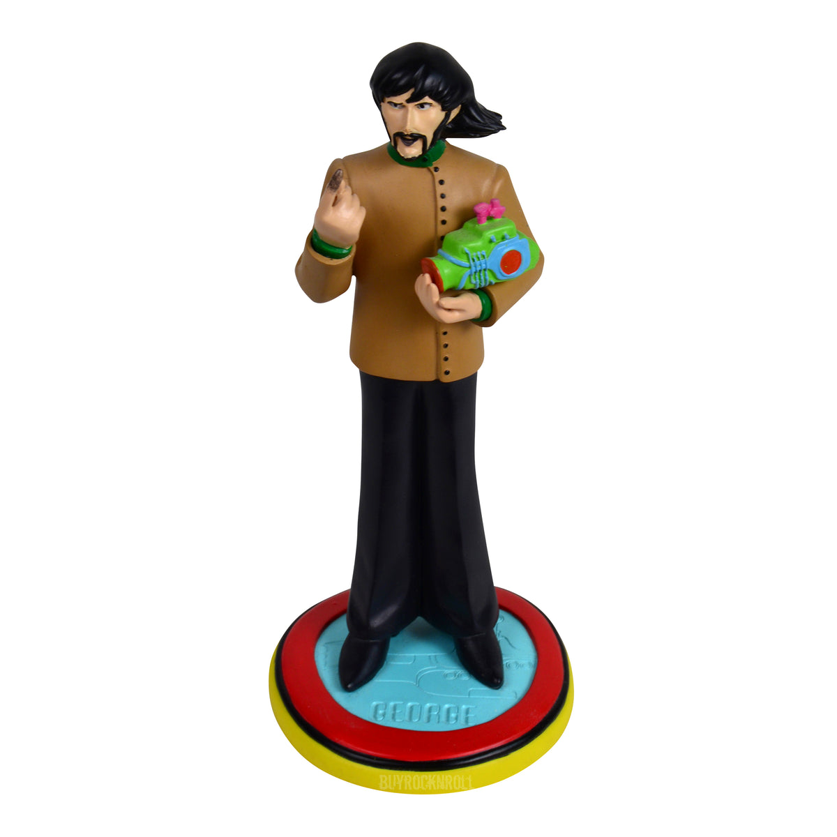 Rare Beatles Collectible 2011 Knucklebonz Rock Iconz Yellow Submarine George Harrison Statue