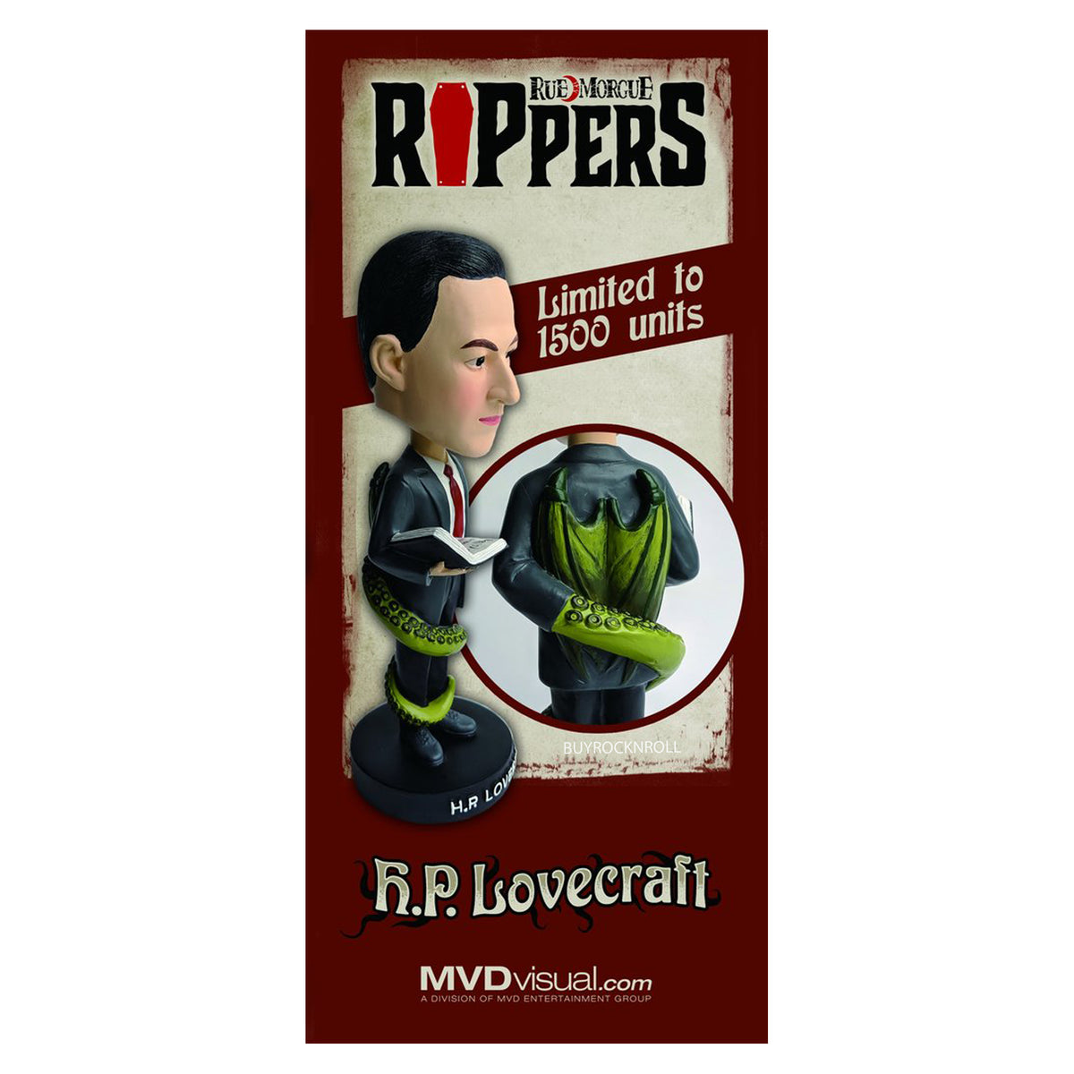 H.P. Lovecraft Collectible 2019 Rue Morgue Rippers Limited Edition Bobblehead