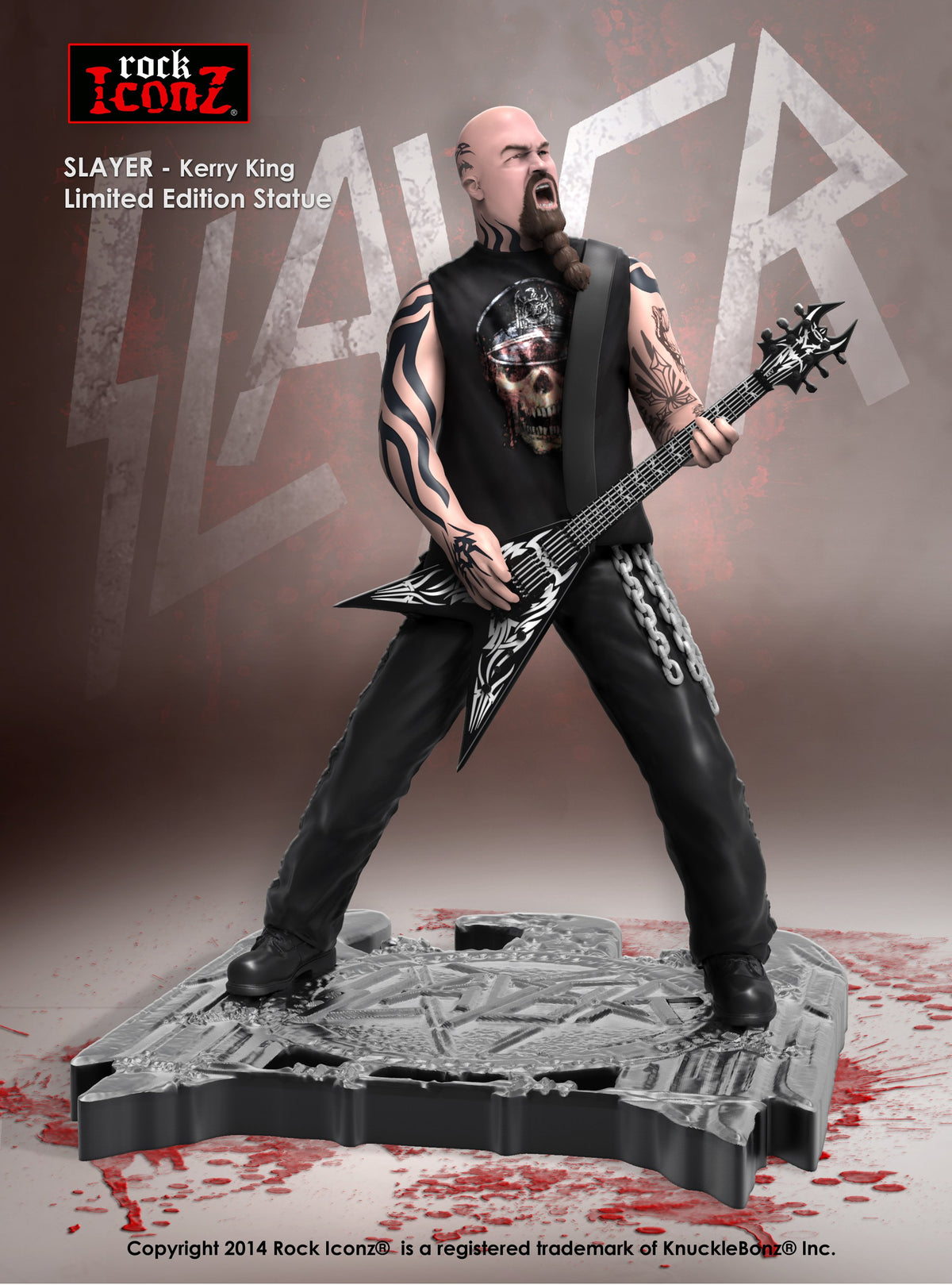 Slayer Collectible: 2014 Knucklebonz Rock Iconz Kerry King Statue #91 of 1000