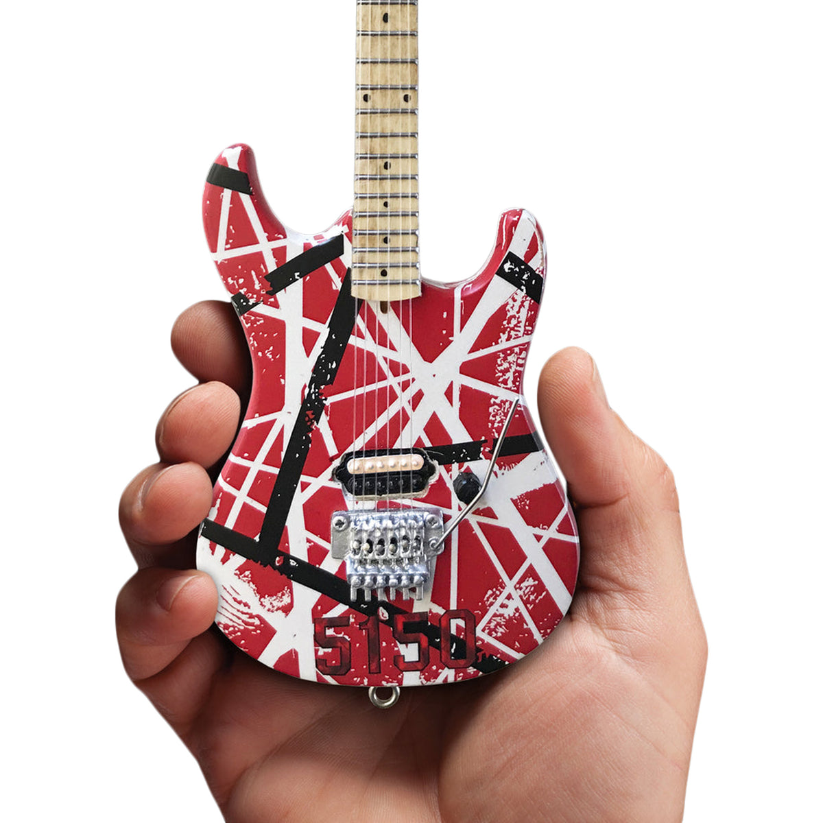 Eddie Van Halen Collectible Axe Heaven EVH 5150 Mini Guitar Replica in EVH Guitar Case