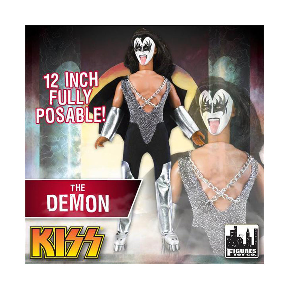 KISS Collectible 2011 Love Gun Series 1 Demon 12" Retro MEGO Style Doll