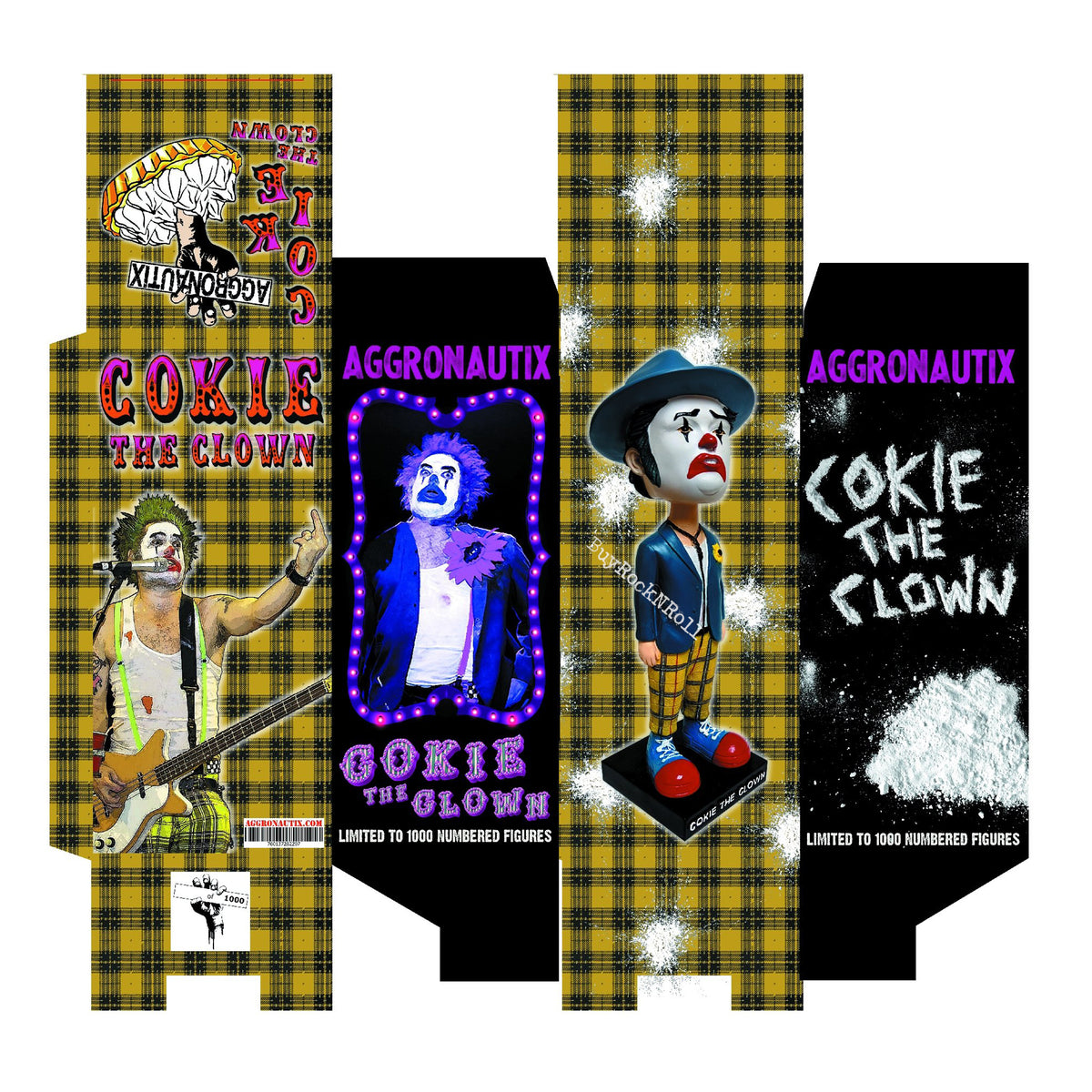 NOFX Fat Mike 2019 Aggronautix Cokie The Clown Throbblehead -Numbered Box Only
