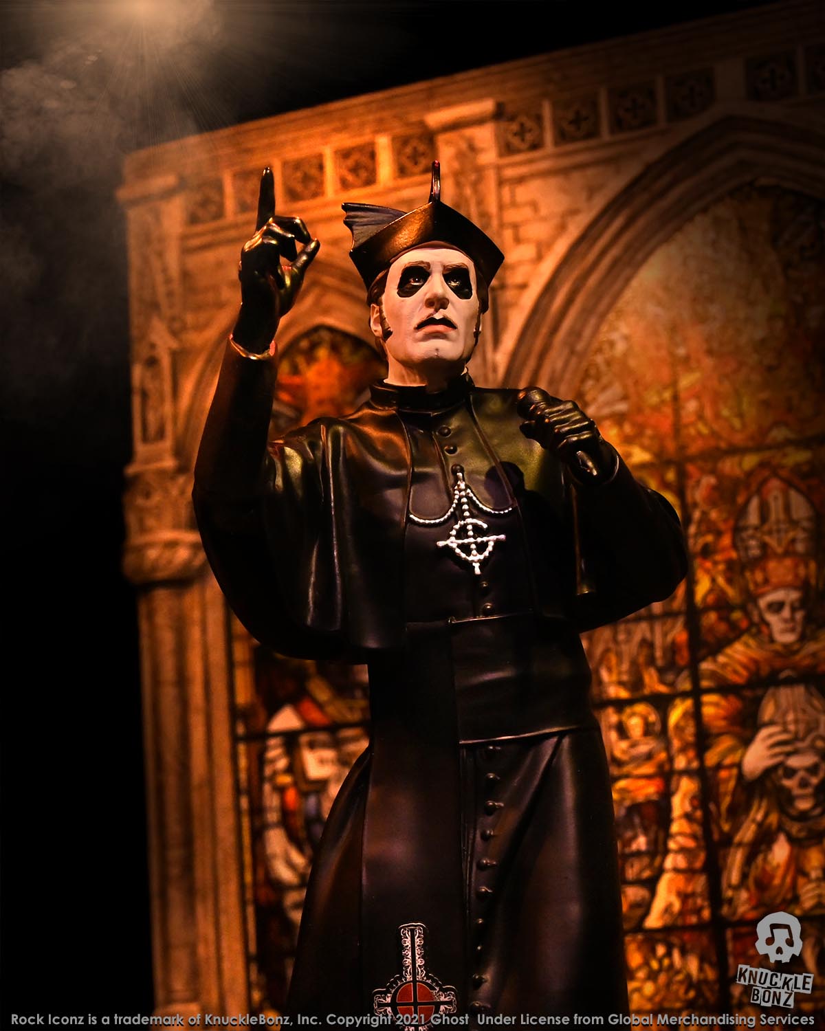 Ghost Collectible 2021 KnuckleBonz Cardinal Copia Variants (Bundle of 2) Rock Iconz Statue Set