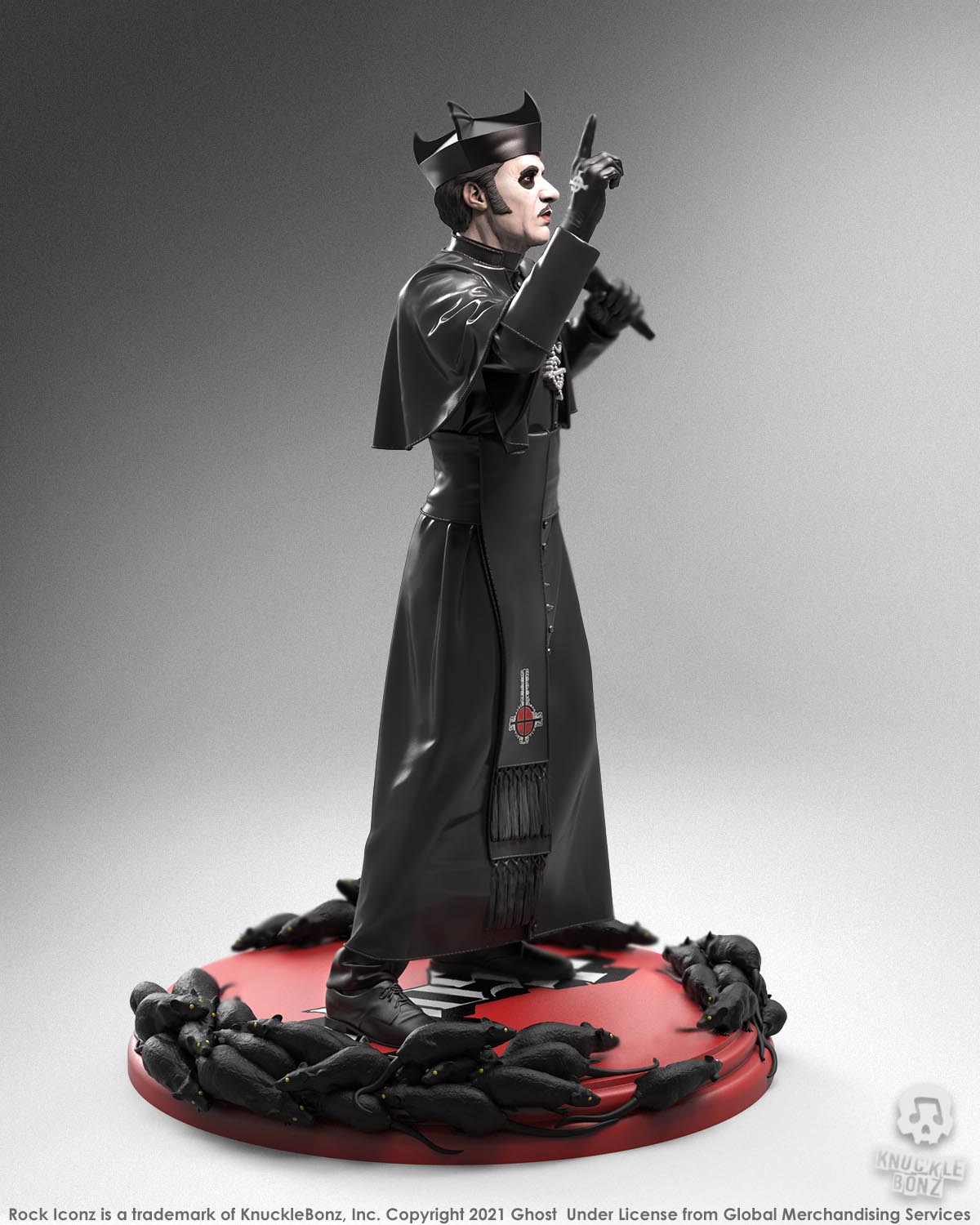Ghost Collectible 2021 KnuckleBonz Cardinal Copia Variants (Bundle of 2) Rock Iconz Statue Set
