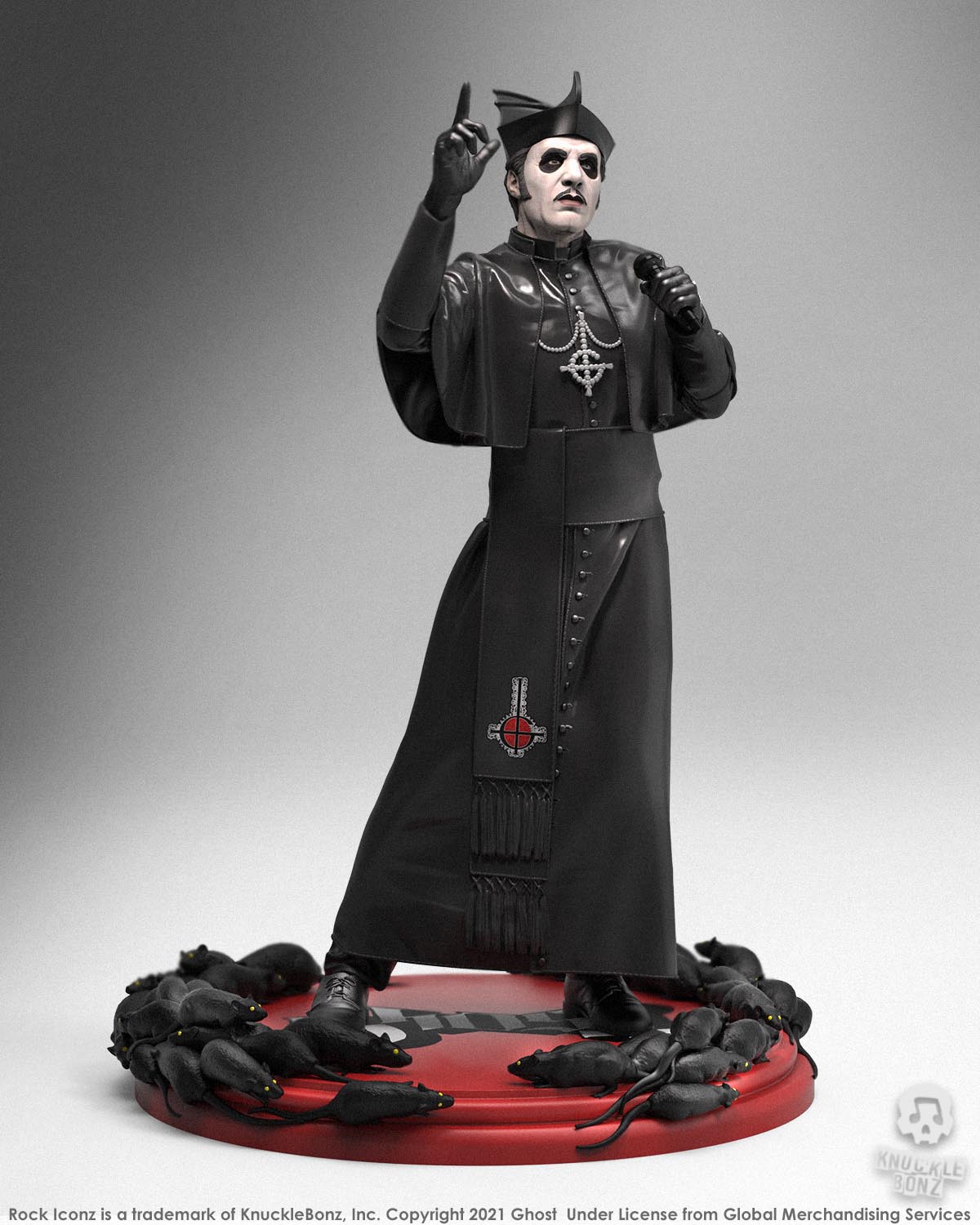 Ghost Collectible 2021 KnuckleBonz Cardinal Copia Variants (Bundle of 2) Rock Iconz Statue Set
