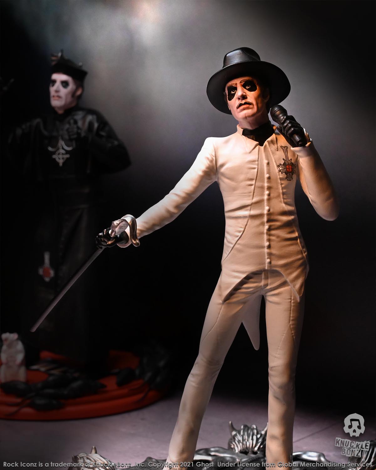 Ghost Collectible 2021 KnuckleBonz Cardinal Copia Variants (Bundle of 2) Rock Iconz Statue Set