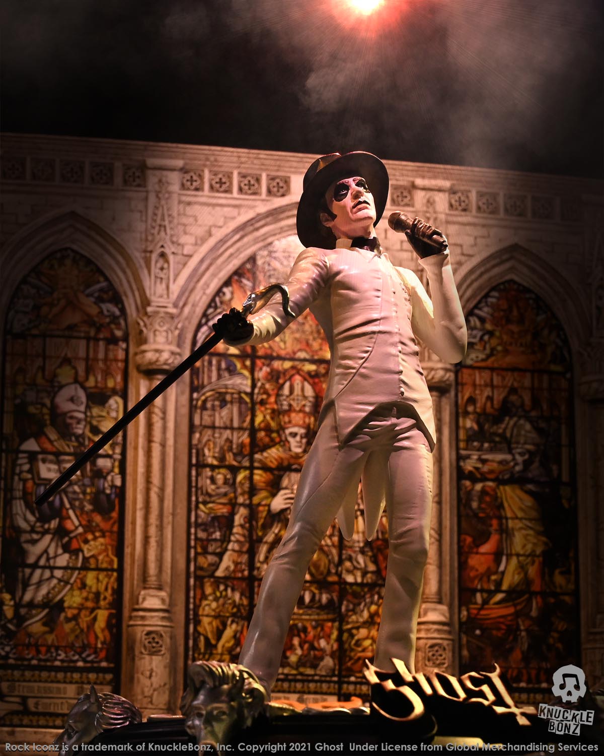 Ghost Collectible 2021 KnuckleBonz Cardinal Copia Variants (Bundle of 2) Rock Iconz Statue Set