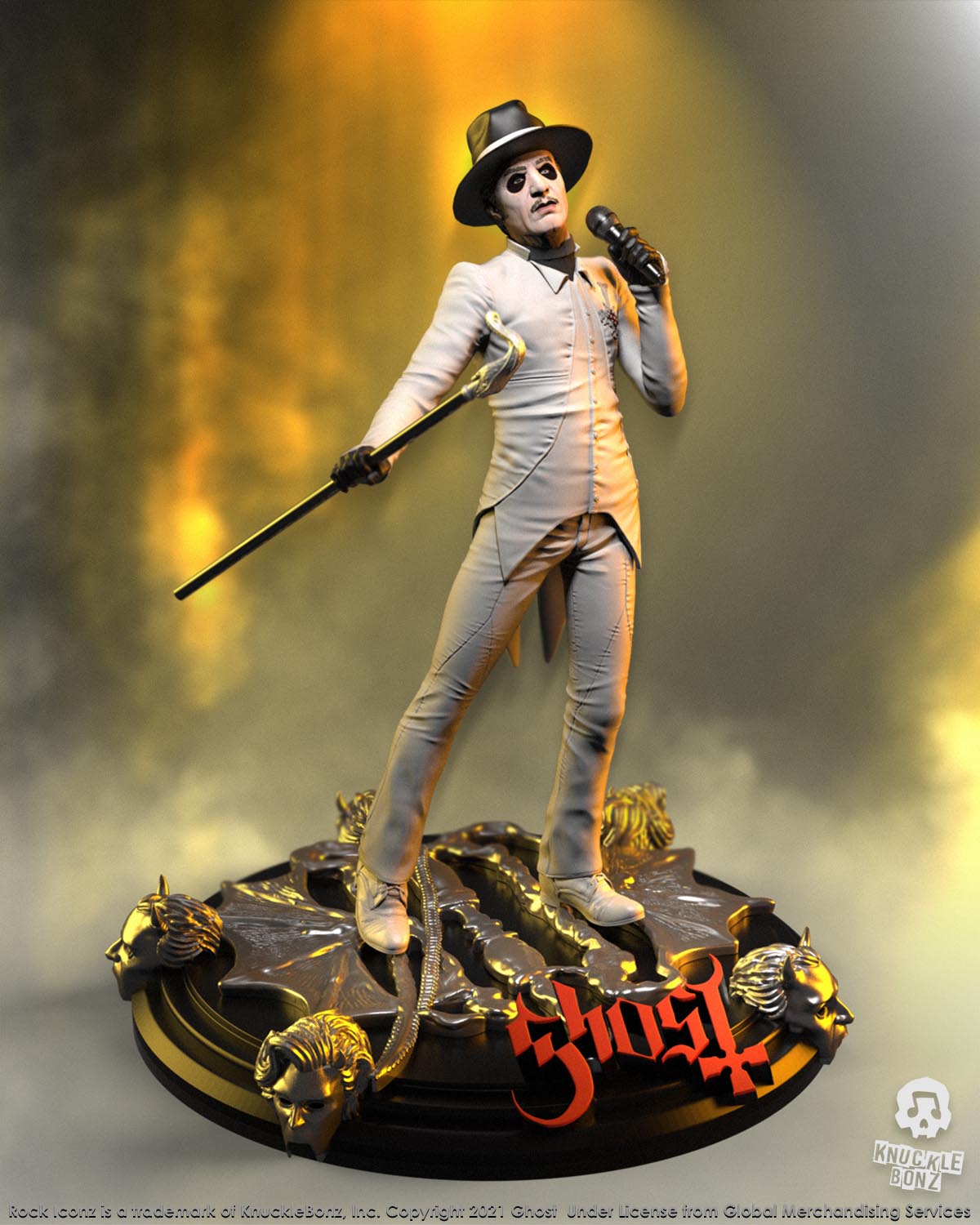 Ghost Collectible 2021 KnuckleBonz Cardinal Copia Variants (Bundle of 2) Rock Iconz Statue Set