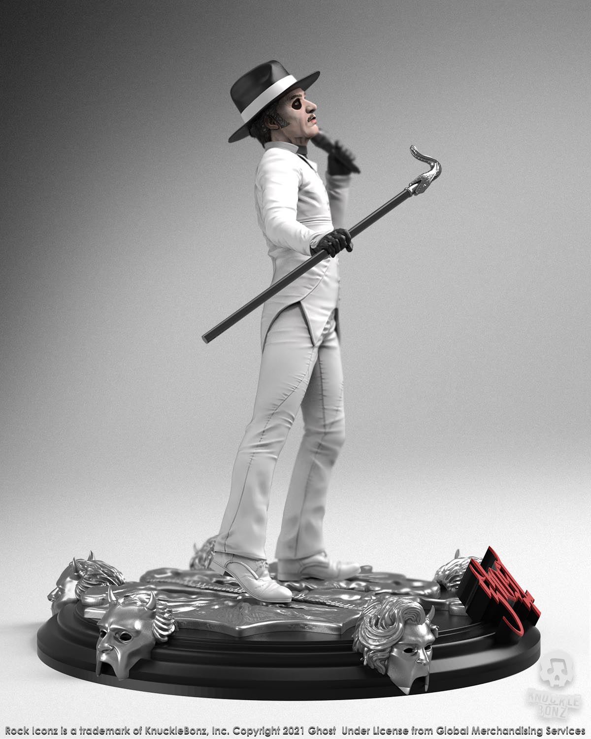 Ghost Collectible 2021 KnuckleBonz Cardinal Copia Variants (Bundle of 2) Rock Iconz Statue Set