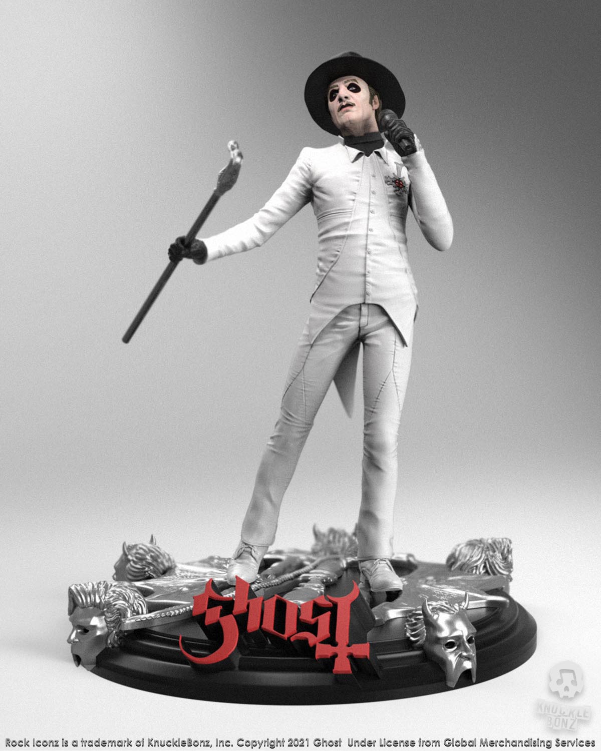 Ghost Collectible 2021 KnuckleBonz Cardinal Copia Variants (Bundle of 2) Rock Iconz Statue Set