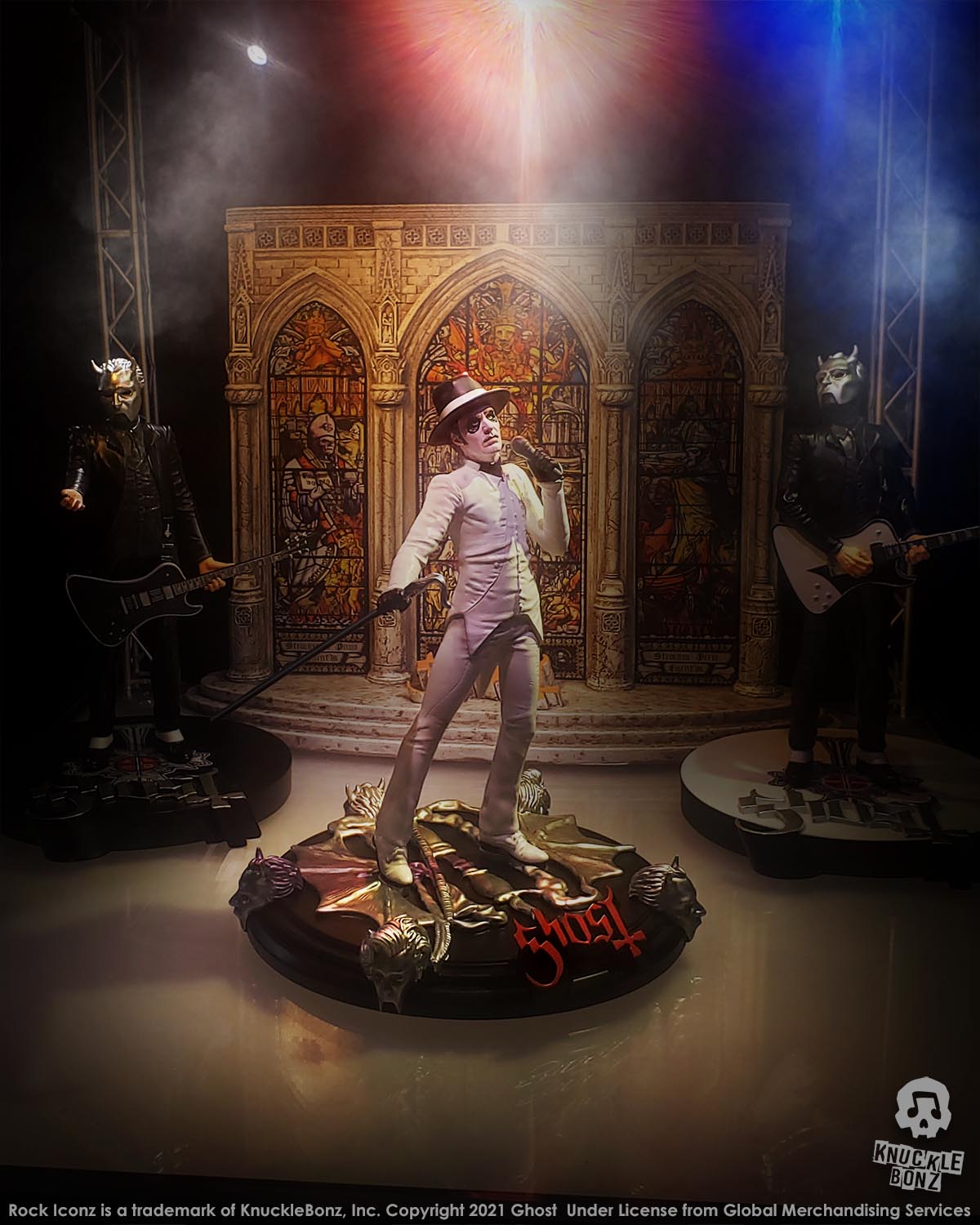 Ghost Collectible 2021 KnuckleBonz Cardinal Copia Variants (Bundle of 2) Rock Iconz Statue Set
