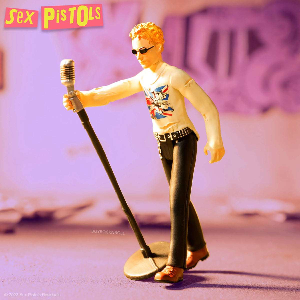 Sex Pistols Collectible 2023 Super7 Reaction Figures Johnny Rotten Sid Viscious