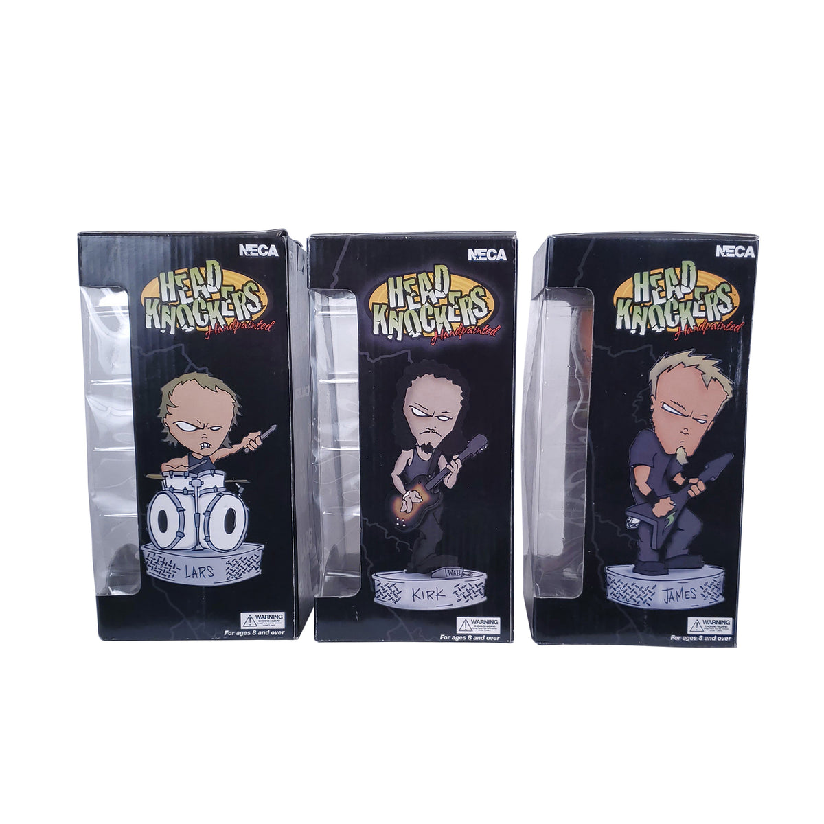 SOLD OUT! Metallica Collectible Rare 2003 NECA Head Knocker Set of 3 (Bobble Figure)