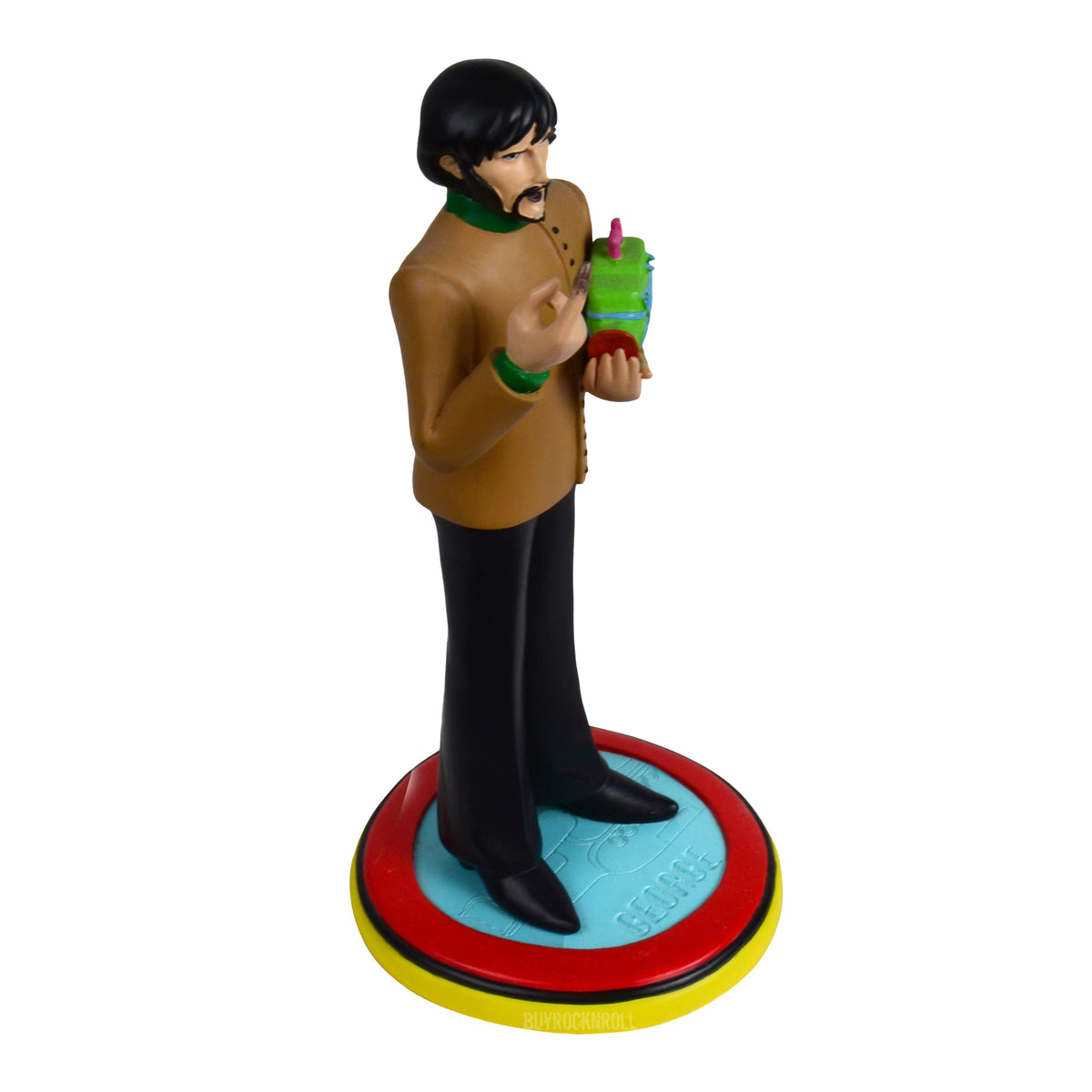 Rare Beatles Collectible 2011 Knucklebonz Rock Iconz Yellow Submarine George Harrison Statue