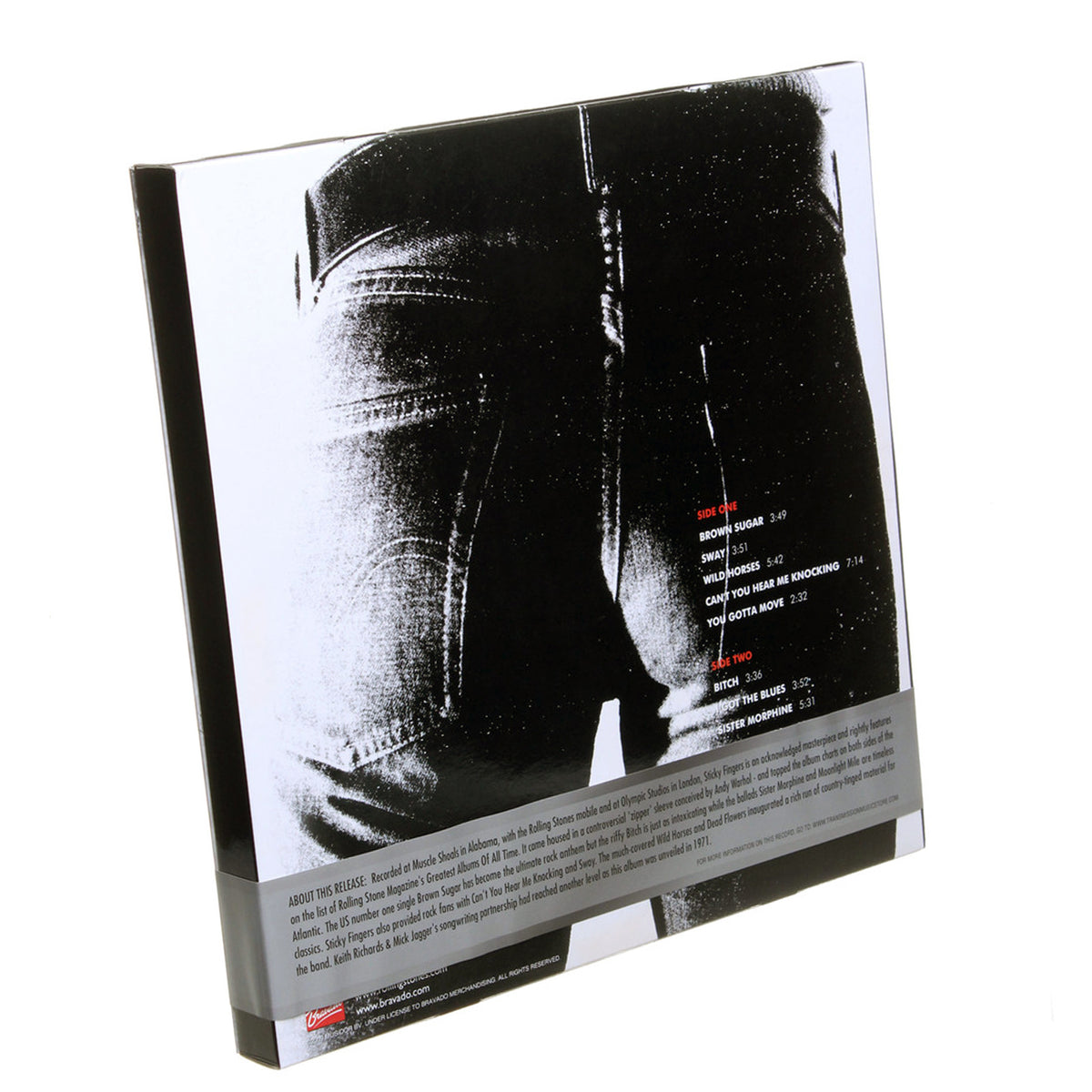 Rolling Stones Collectible 2009 Sticky Fingers Red Vinyl LP Album T-Shirt Box Set - Medium Tee