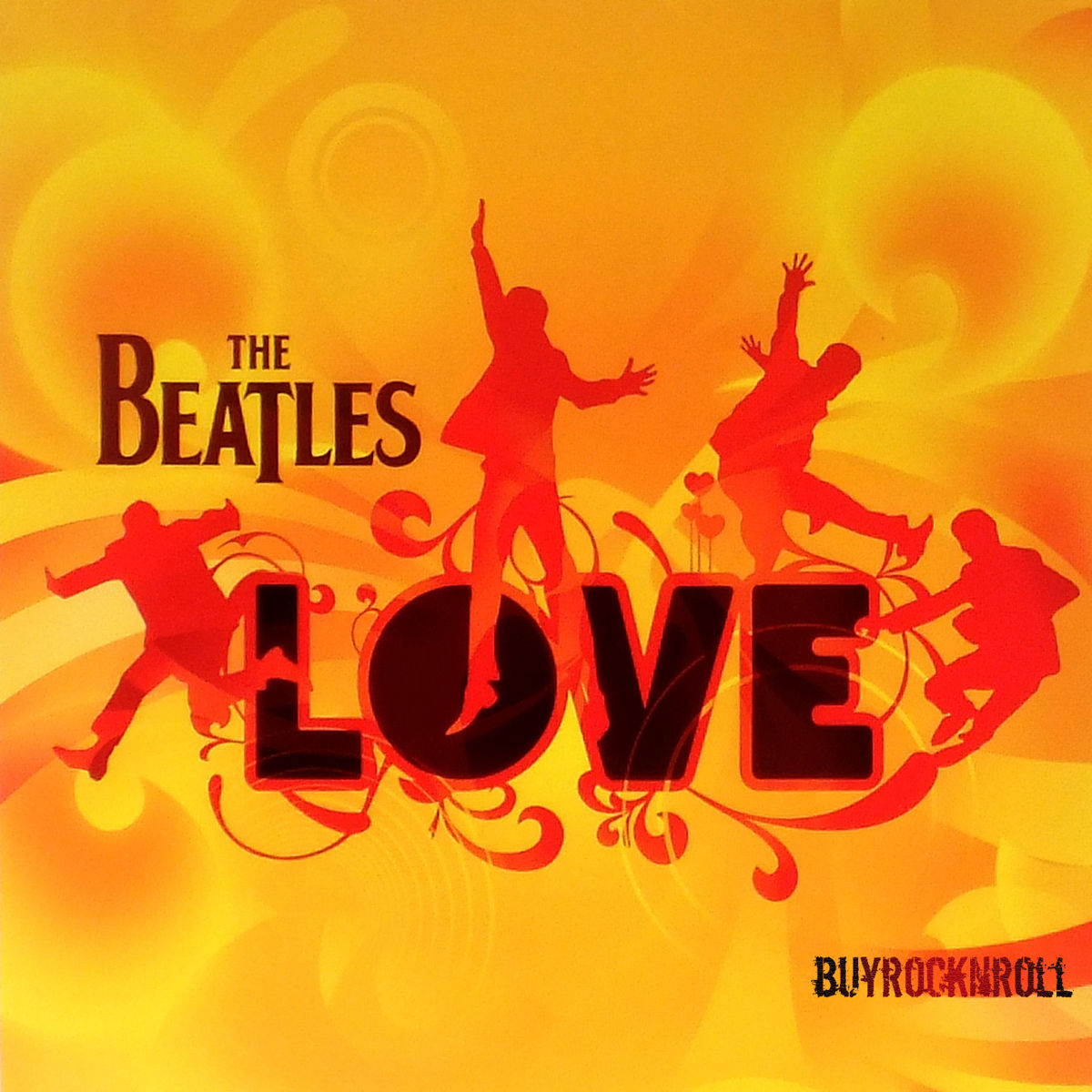 Beatles LOVE Cirque du Soleil Record LP Album Art Flat Promo Poster - Framed