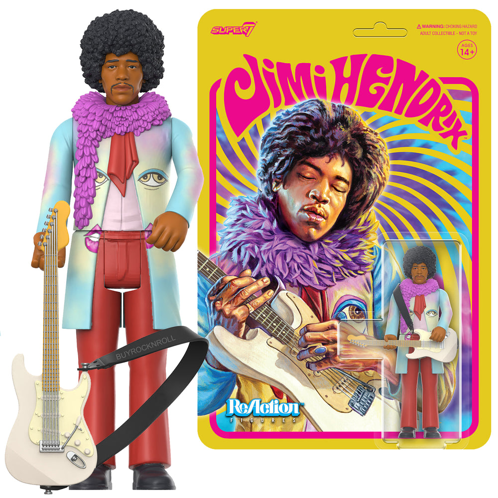 Jimi Hendrix Super7 Jimi Hendrix Are You Experienced Reaction Figure Archived