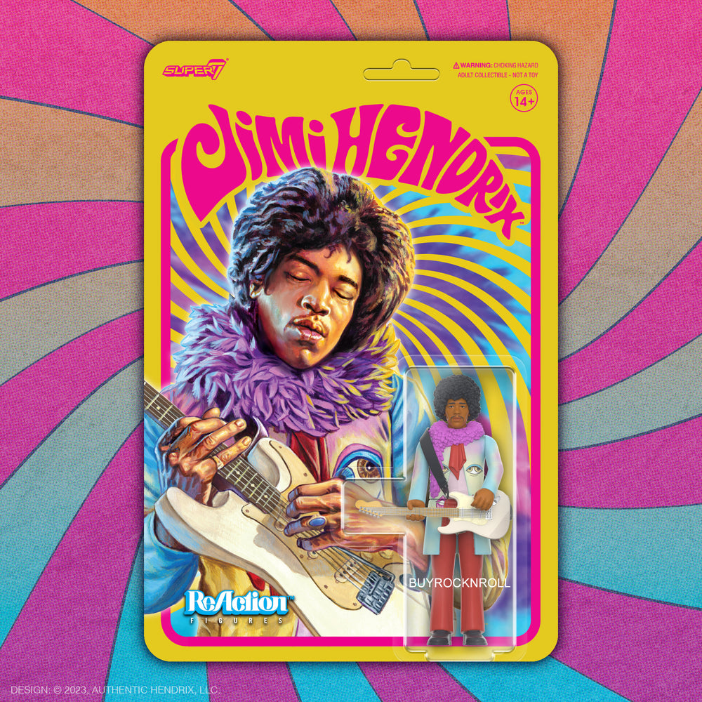 Jimi Hendrix Super7 Jimi Hendrix Are You Experienced Reaction Figure Archived