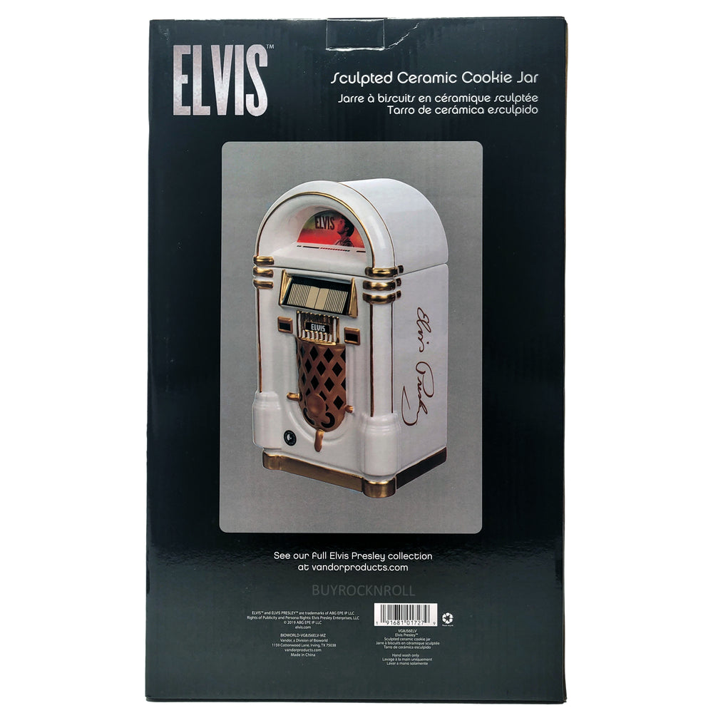 Elvis Presley Collectible 2019 Vandor Sculpted Jukebox Ceramic Cookie Jar