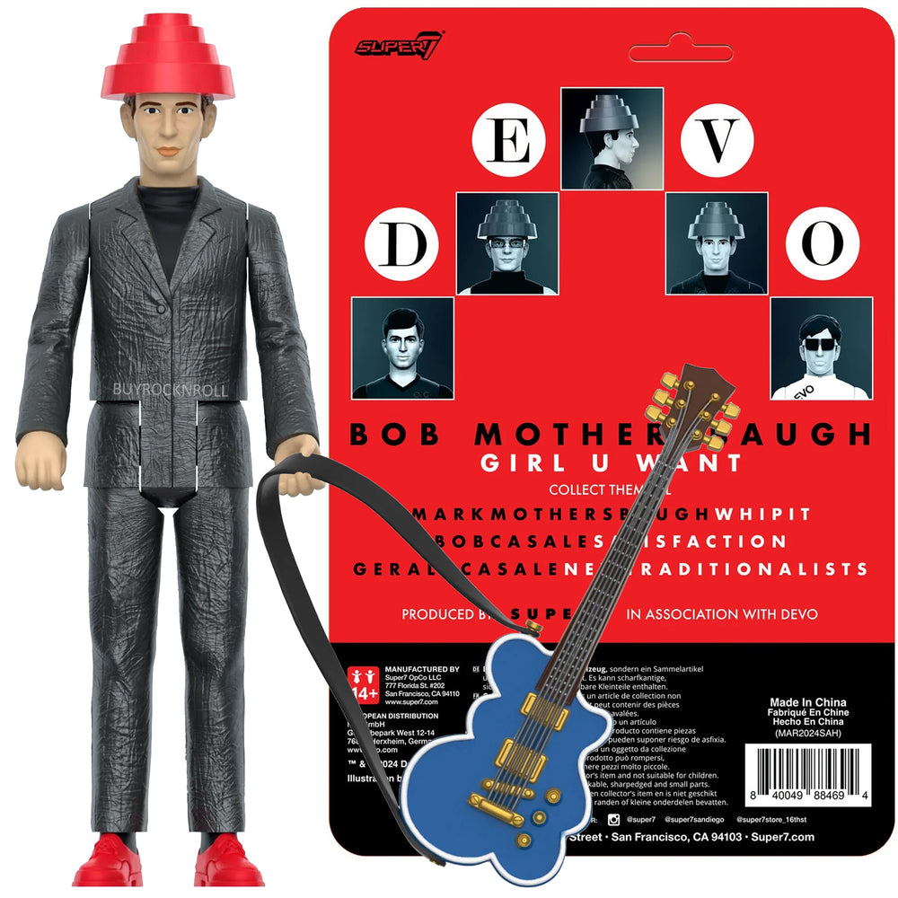 DEVO Super7 Reaction Figure Set: Mark & Bob Mothersbaugh, Gerald & Bob 2 Casale