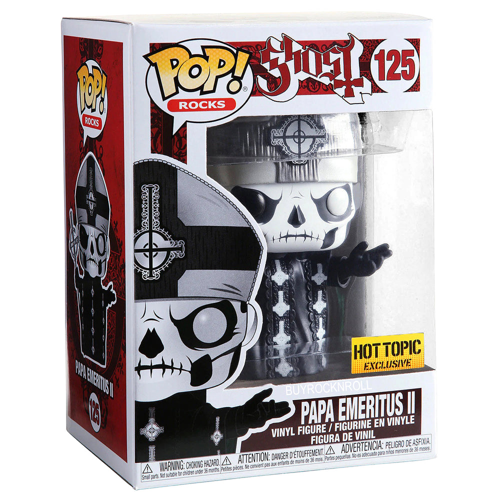 Ghost Collectible: 2019 Funko Pop! Rocks Papa Emeritus II Figure #125 in a Stacks Display Case