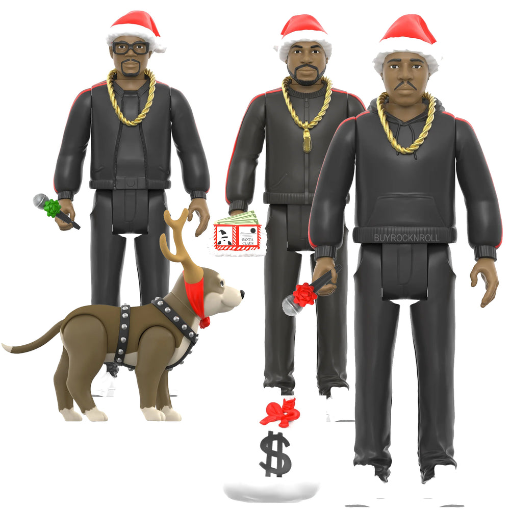 RUN DMC 2022 Super7 ReAction Christmas Holiday Figures 3-Pack Set  NM-MT*