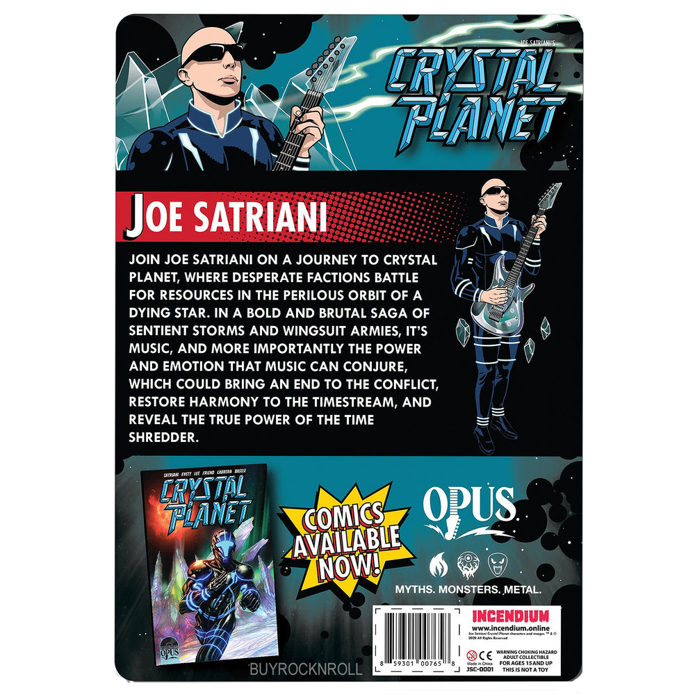 Joe Satriani Collectible 2021 Incendium Crystal Planet Heavy Metal Guitarist Figure