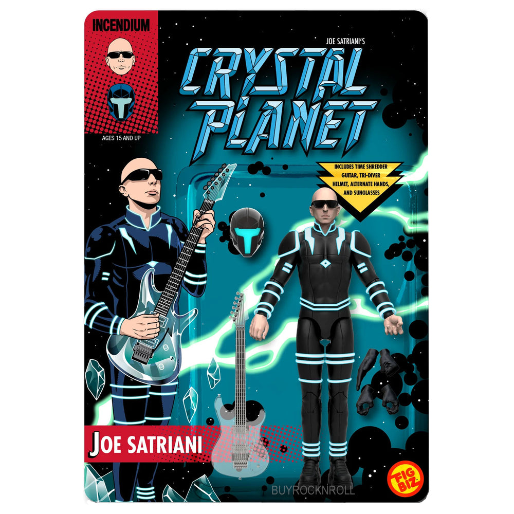 Joe Satriani Collectible 2021 Incendium Crystal Planet Heavy Metal Guitarist Figure