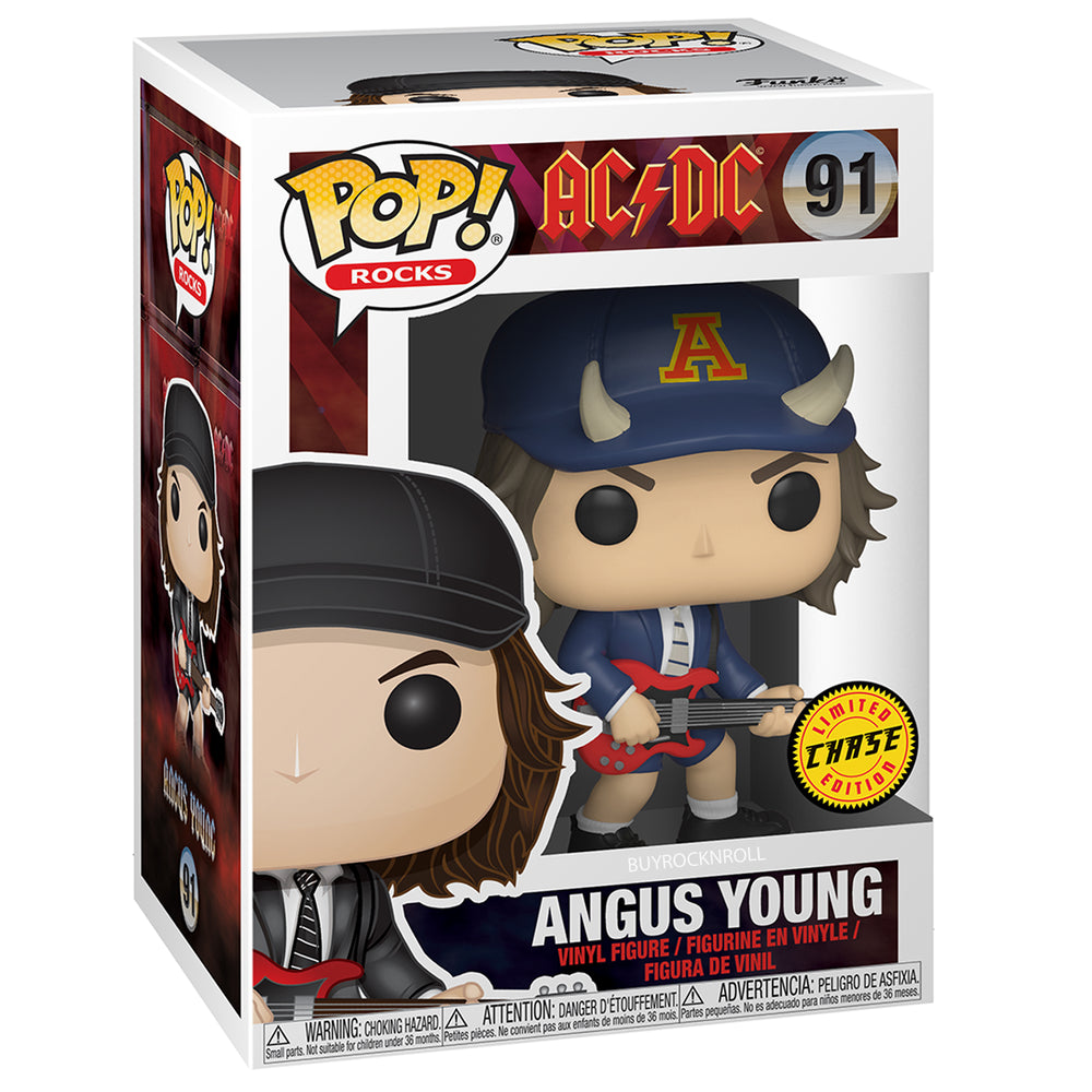 AC/DC Collectible 2019 Handpicked Funko Pop! Rocks Angus Young Chase Figure #91