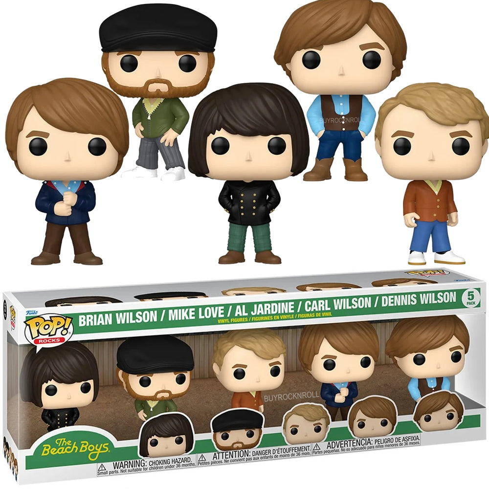 Beach Boys Collectible 2024 Pop Rocks 5-Packz: Brian Carl Dennis Wilson Mike Love Al Jardine