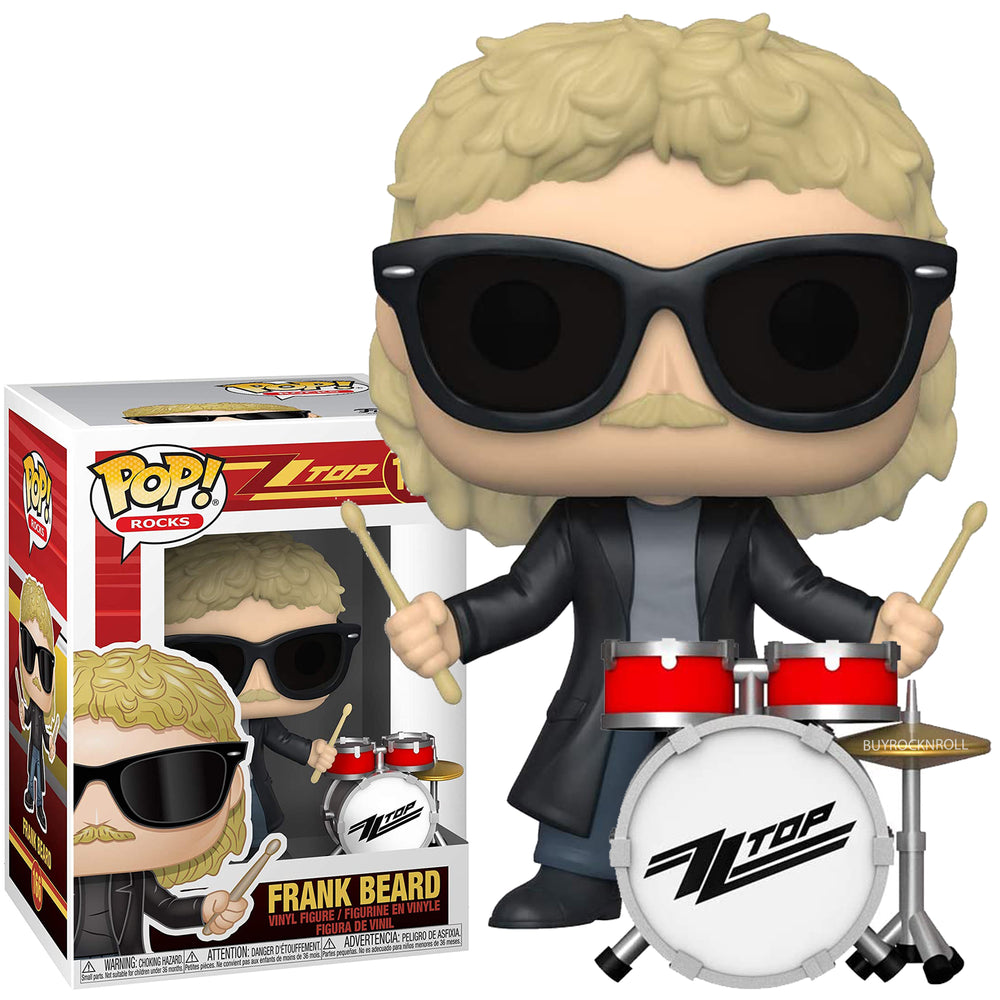 ZZ Top Collectible 2020 Funko Pop! Rocks 3 Figures in Protector Display Cases