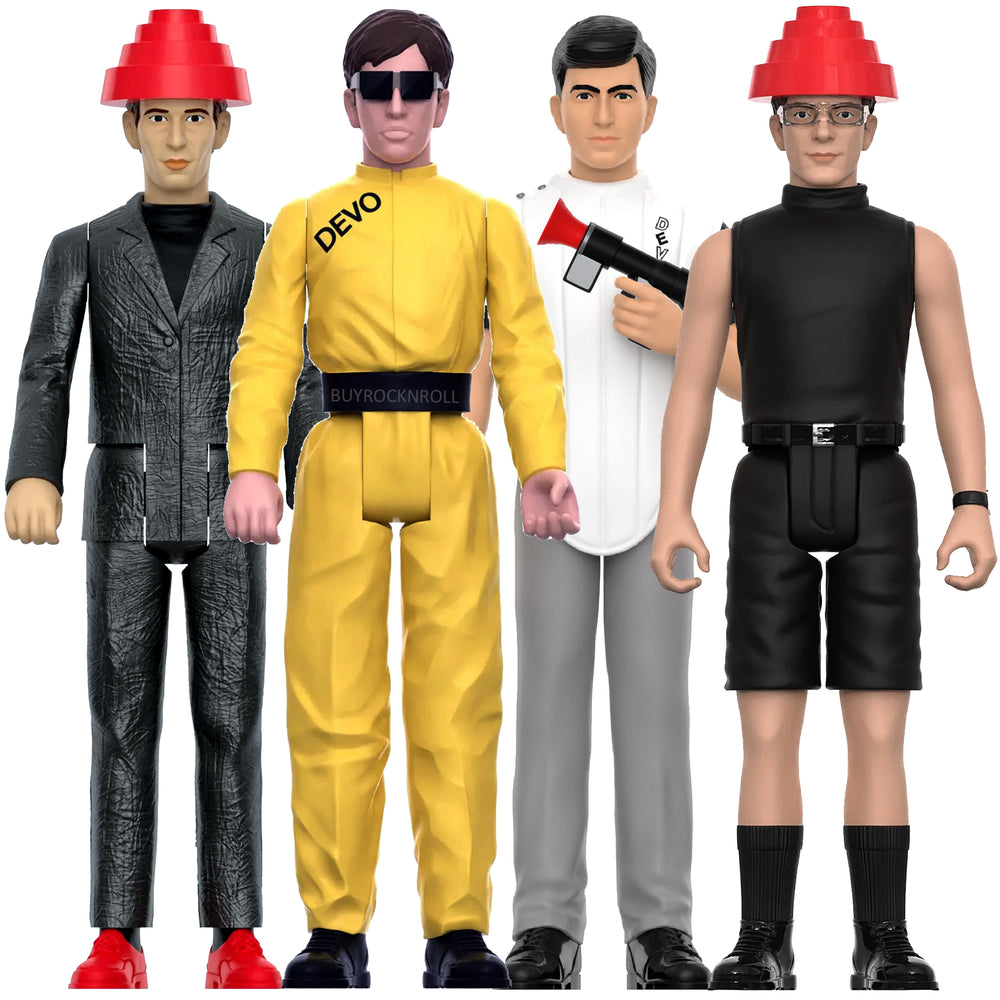 DEVO Super7 Reaction Figure Set: Mark & Bob Mothersbaugh, Gerald & Bob 2 Casale