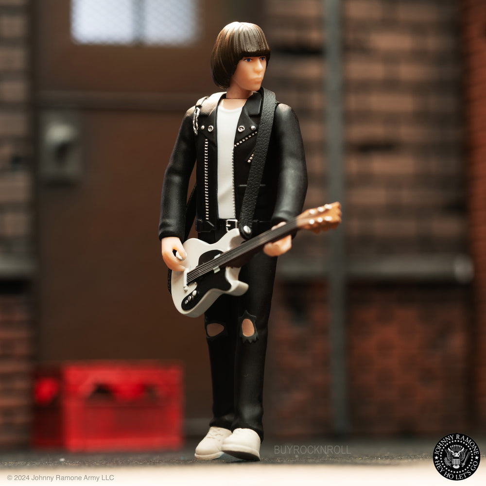 Ramones Collectible Super7 Reaction Johnny Ramone White Shirt Figure Unpunched