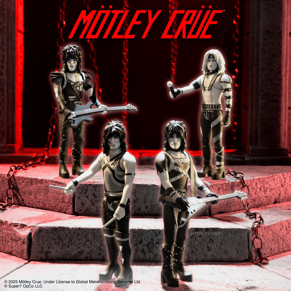 Motley Crue Collectible 2025 Super7 Reaction Figure Set Wave 2