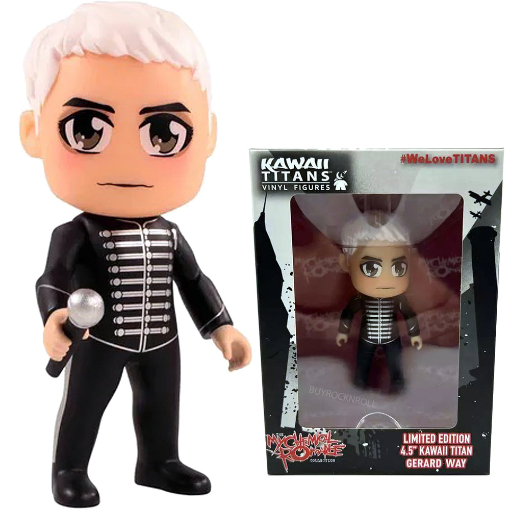 MCR My Chemical Romance 2017 Titans 4.5" Gerard Way Kawaii Urban Vinyl Black Parade Figure