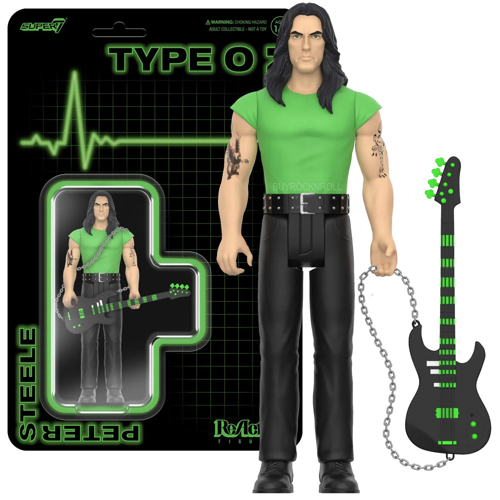 Type O Negative 2024 Collectible Super7 Unpunched ReAction Peter Steele Figure Wave 01