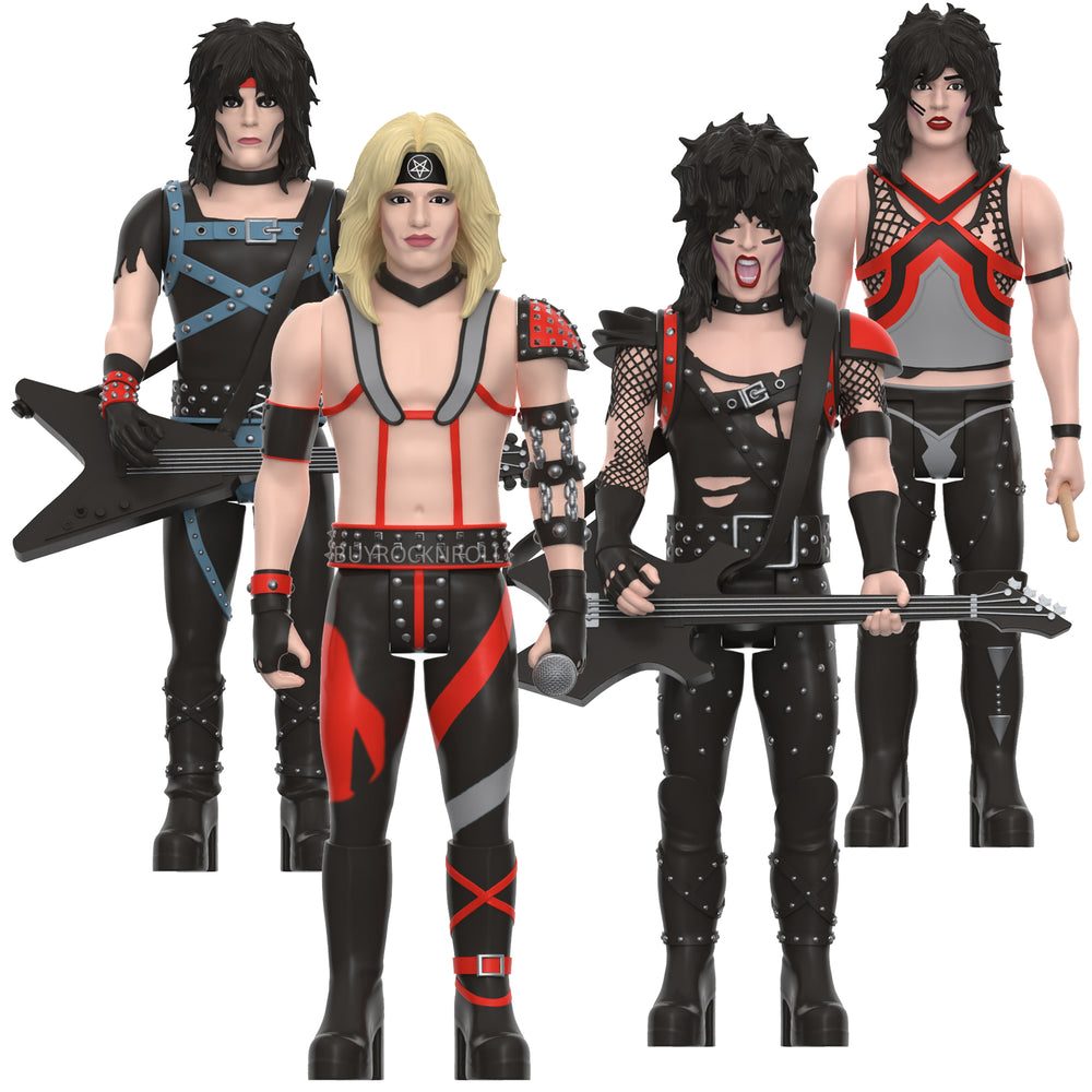 Motley Crue Collectible 2024 Handpicked Super7 Reaction Figure Set