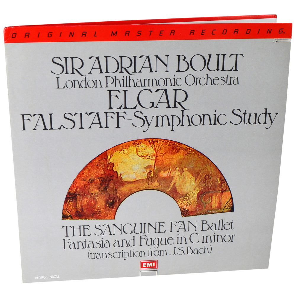 MFSL 1981 Mobile Fidelity Adrian Boult Elgar Falstaff Symphonic Study LP #2-501