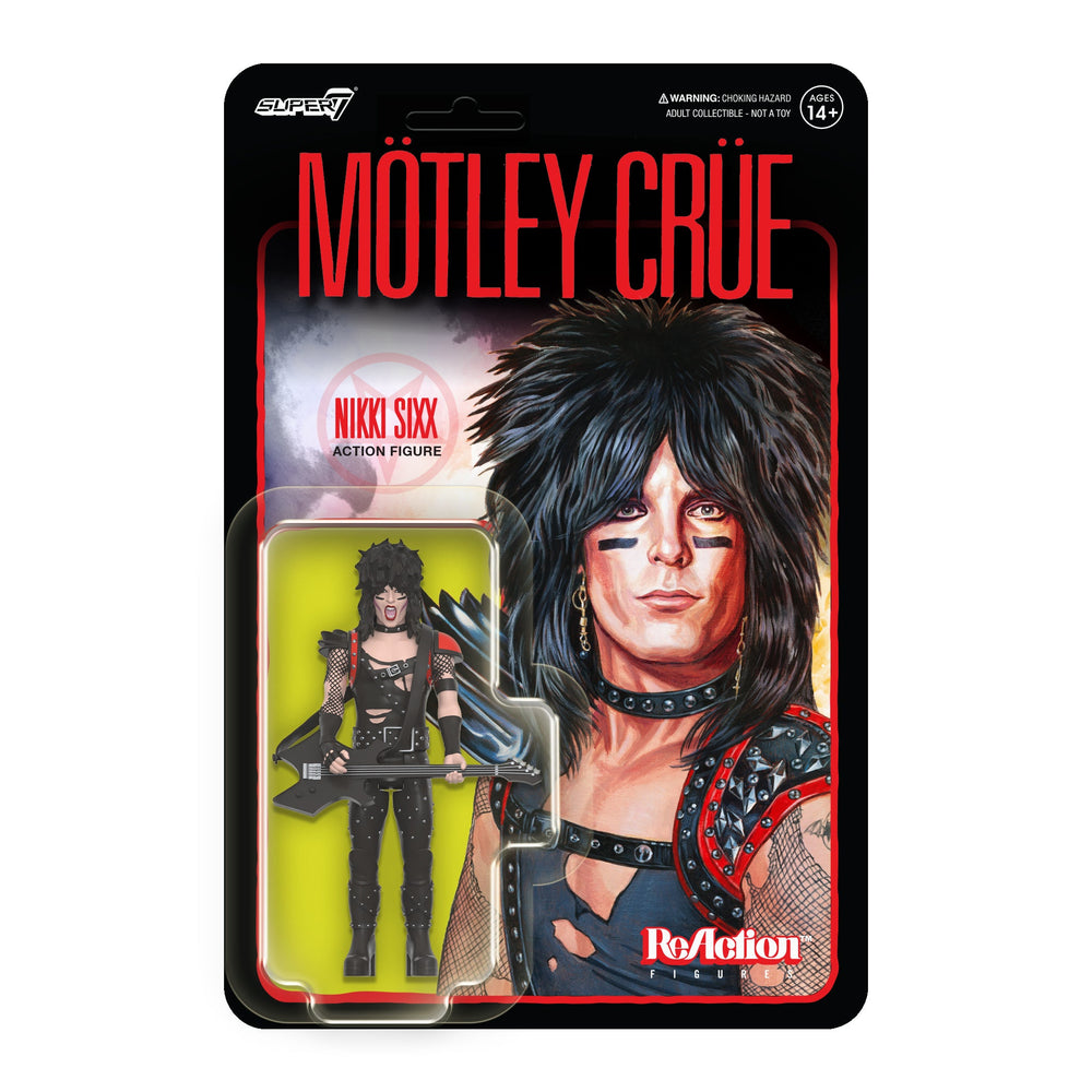 Motley Crue Collectible 2024 Handpicked Super7 Reaction Figure Set