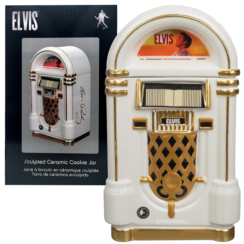 Elvis Presley Collectible 2019 Vandor Sculpted Jukebox Ceramic Cookie Jar