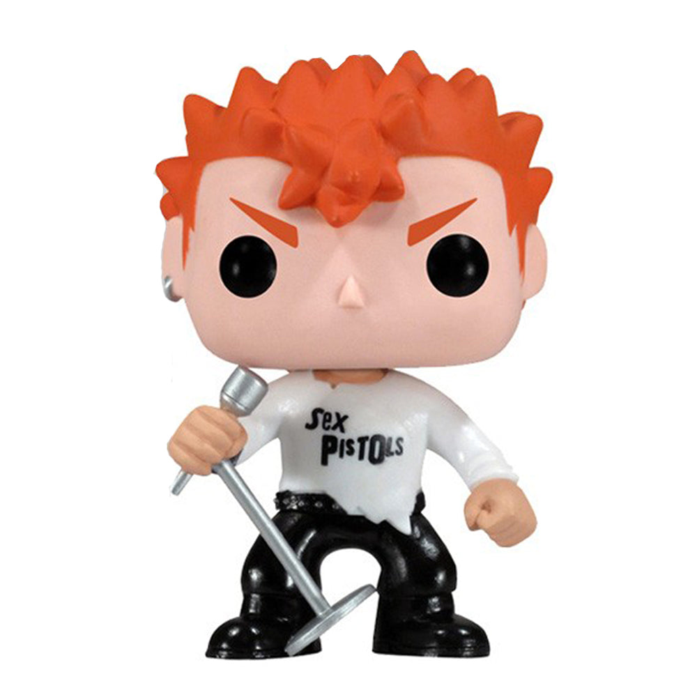 Sex Pistols Collectible 2012 Funko Pop! Rocks Johnny Rotten Figure in a Stacks Display