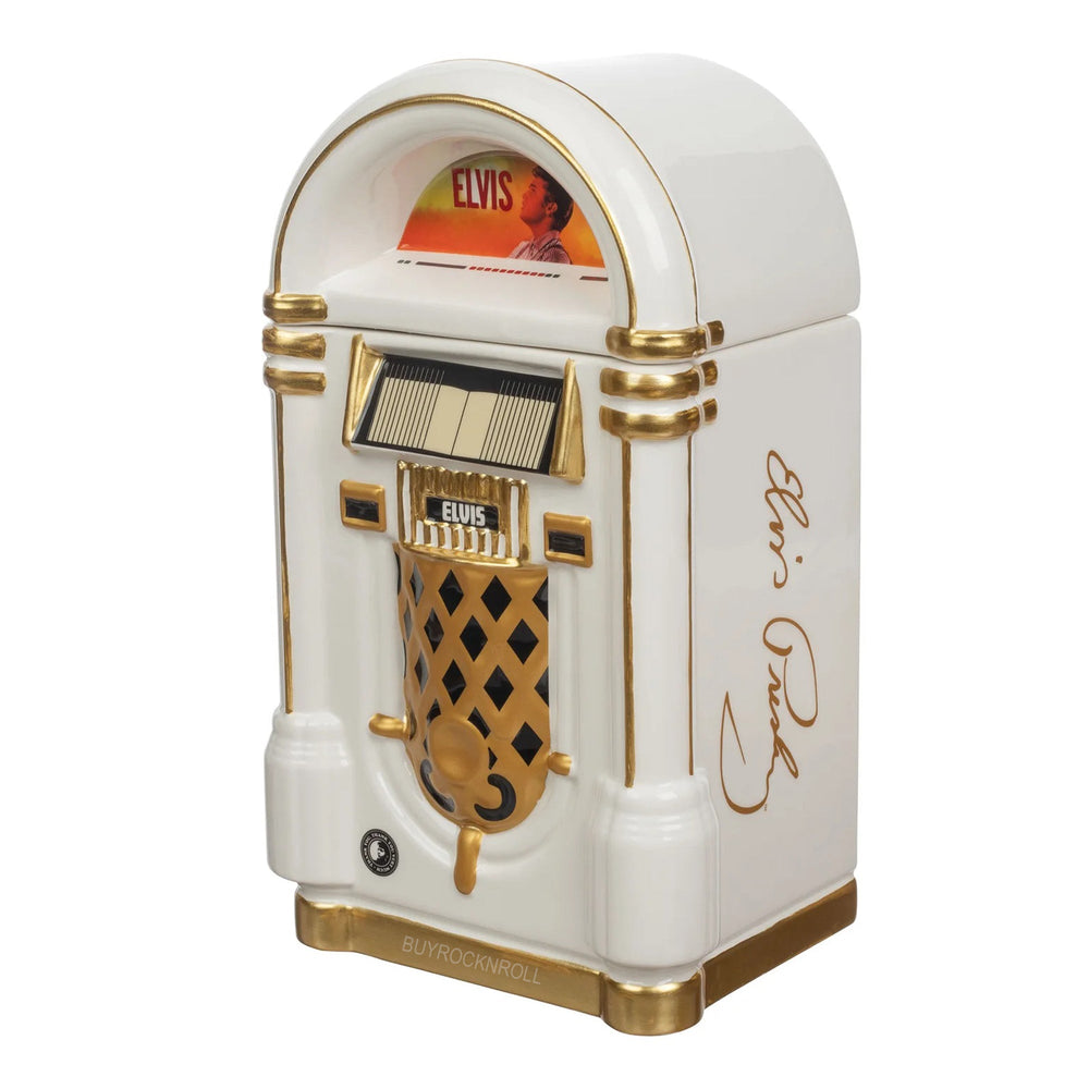 Elvis Presley Collectible 2019 Vandor Sculpted Jukebox Ceramic Cookie Jar