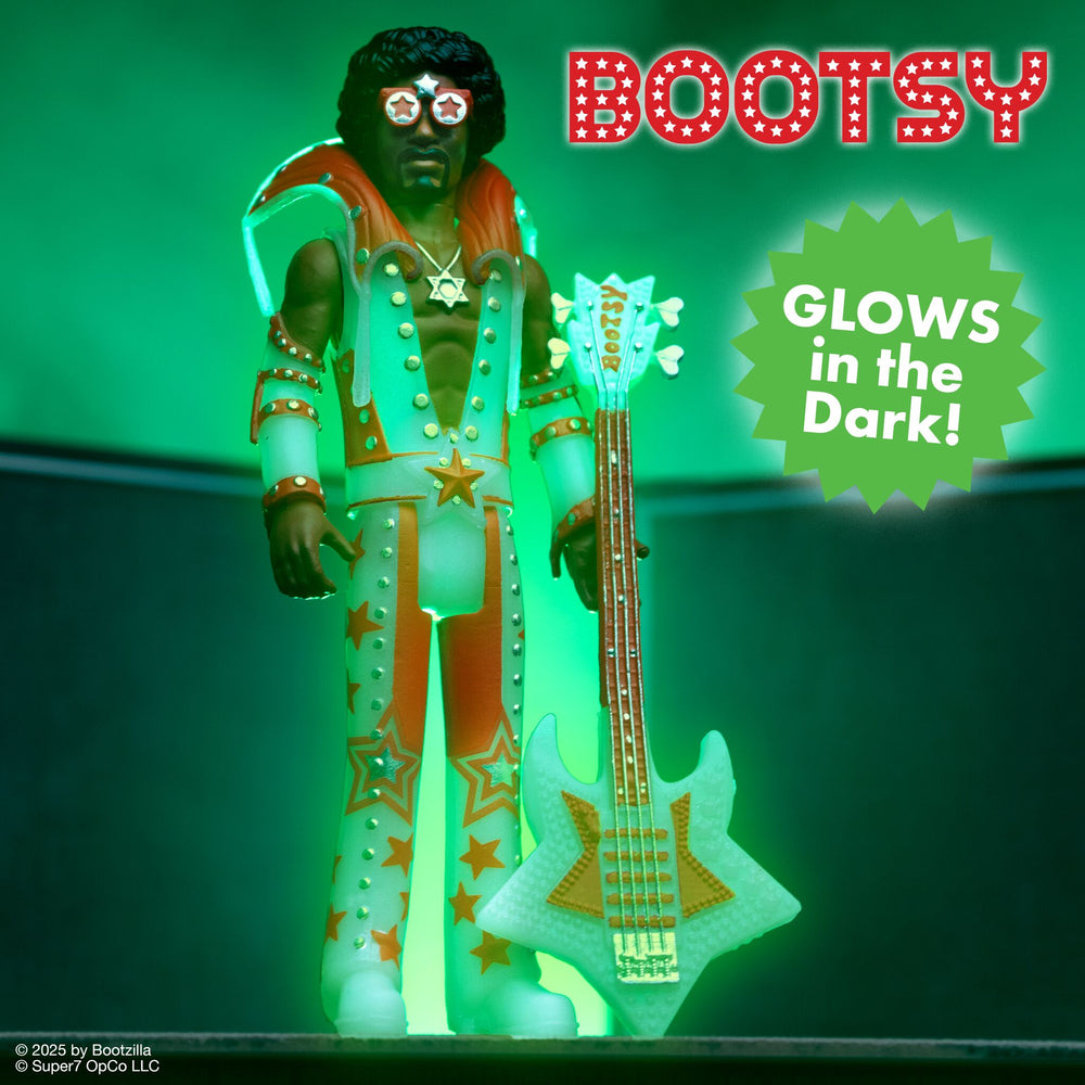 Bootsy Collins Collectibles 2025 Super7 Reaction Figure Set of 3